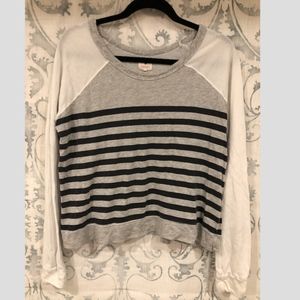 Sundry Striped Comfy Pullover Sweater